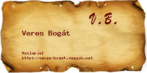 Veres Bogát névjegykártya